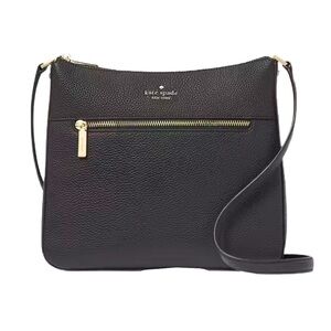 Authentic Kate Spade Lena Swingpack Large Crossbody in Black Leather - NWOT $329